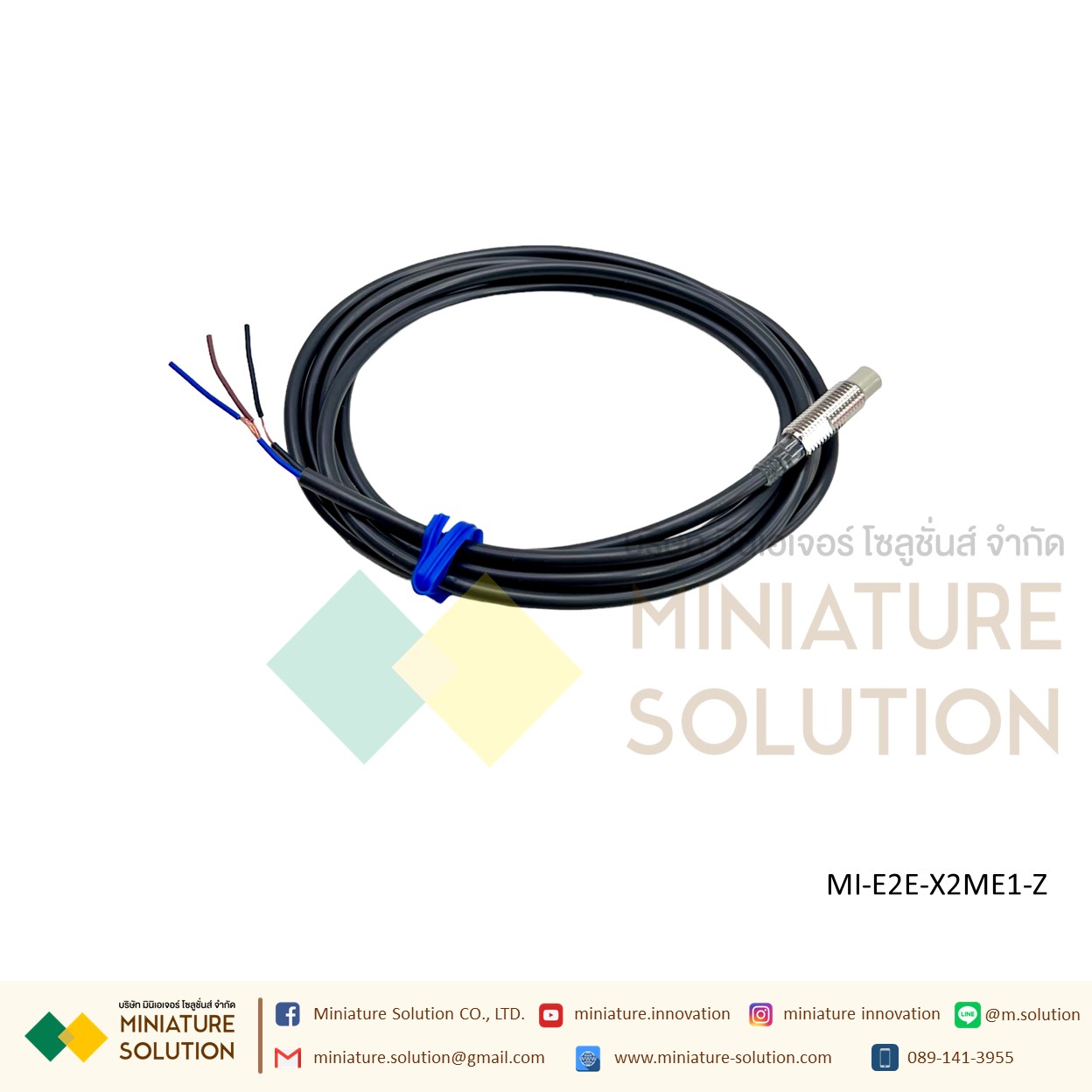 OMRON Proximity Sensor เซ็นเซอร์จับโลหะ ระยะจับ 2/10/14 มิล SIZE 8/18mm/M8 ไฟเลี้ยง 12-24 VDC PNP/NPN-NO