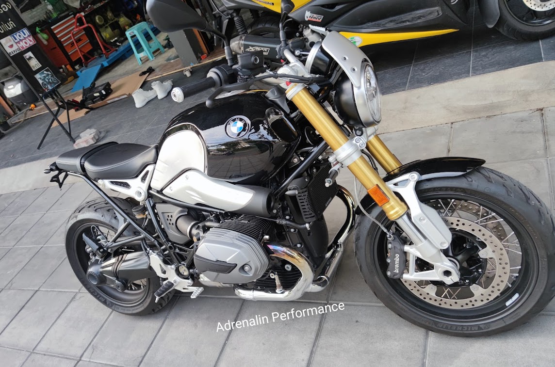 Rizoma - ชิวหน้าทรงต่ำ สีเงิน สำหรับ R9T 2014+ (Headlight Fairing)