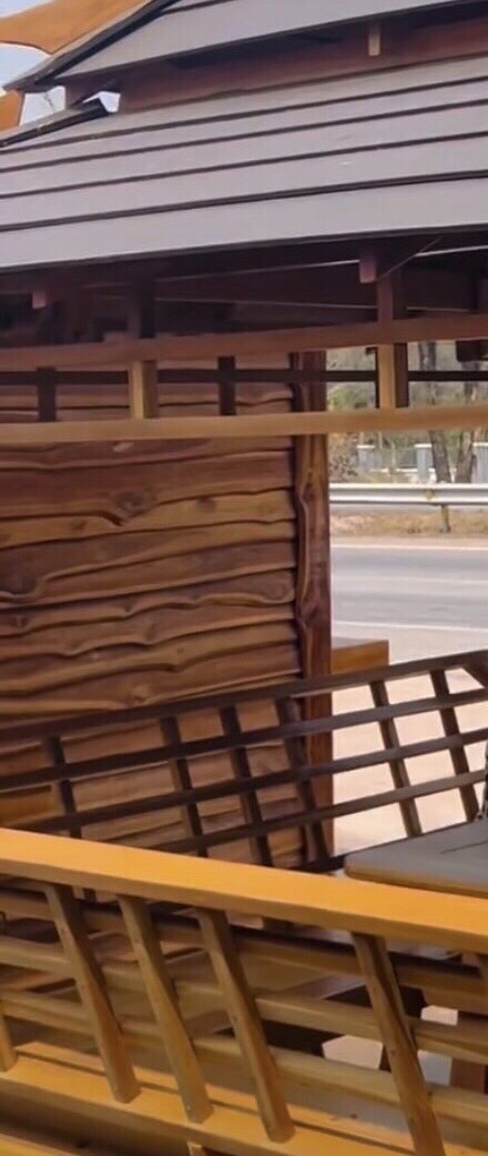 (รหัส JP-1) ศาลาไม้สัก”ทรงญี่ปุ่น” สีเงา ขนาด 2x2x3 ม.