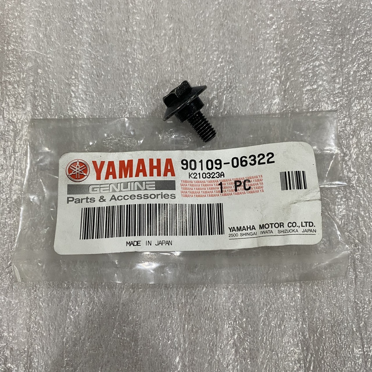 90109-06322 โบ๊ลท์ EXCITER155 BAW 2021-2023, EXCITER155 BWK (2024,2025) อะไหล่แท้ YAMAHA