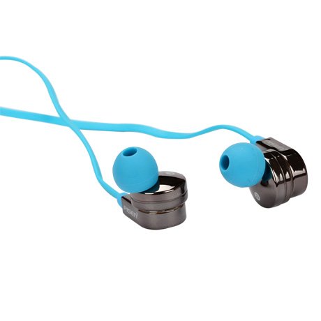 PISEN หูฟังไฮไฟ 2 in 1 ทั้งโทรศัพท์และฟังเพลง G106 ขนาด 3.5 มม. สายแบนนุ่มยาว 80 ซม. ไม่พันกัน ปุ่มปรับระดับเสียง ระบบ Dynamic drive เนื้อเสียงต้นฉบับที่สมดุล ออกแบบตามหลักสรีรศาสตร์สวมใส่แนบสนิทกับหูสวมใส่สบาย สำหรับ ซัมซุง – สีฟ้า