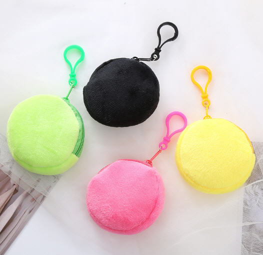 กระเป๋าขนตุ๊กตาแบบกลม,กระเป๋าใส่เศษเหรียญ,กระเป๋าขนตุ๊กตา