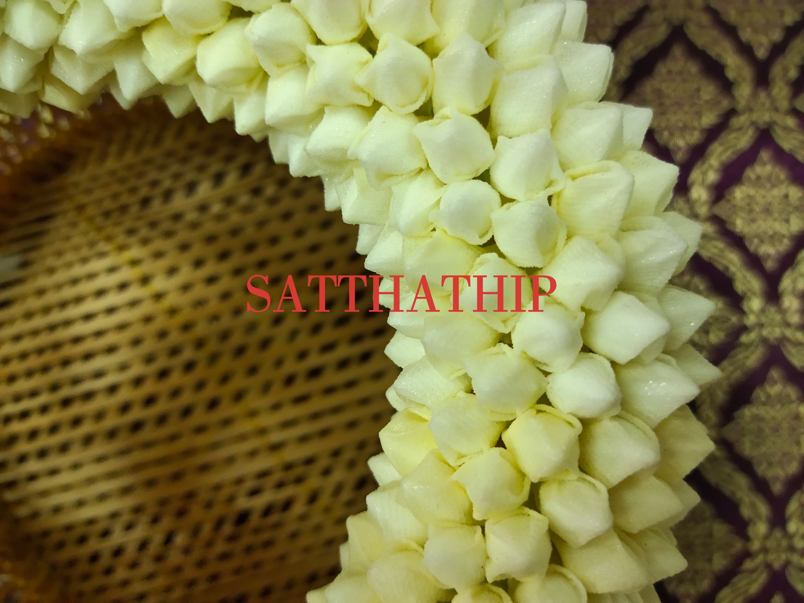 พวงมาลัยดอกพุด - พวงมาลัยดอกพุดประดิษฐ์ - พวงมาลัยประดิษฐ์