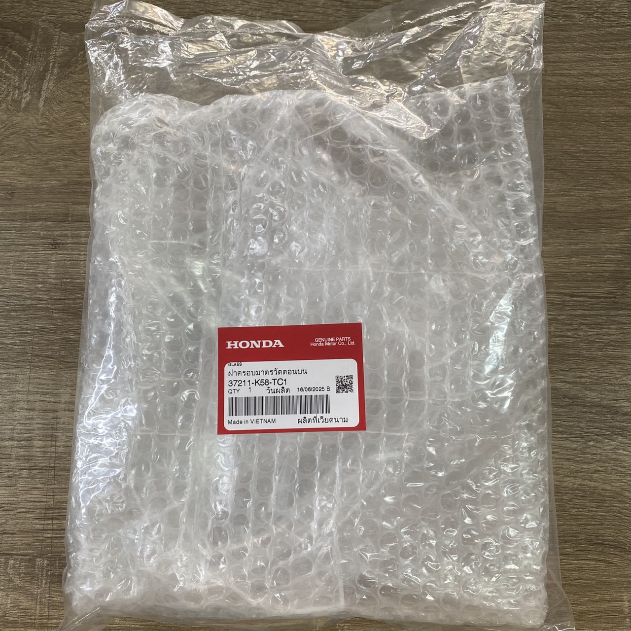 37211-K58-TC1 ฝาครอบมาตรวัดตอนบน WAVE110i 2019-2020 อะไหล่แท้ HONDA