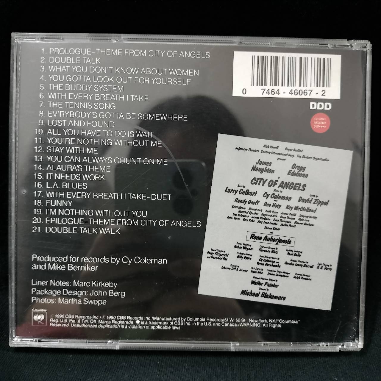 Original Broadway Cast Recording – City Of Angels / USA / แผ่นดี