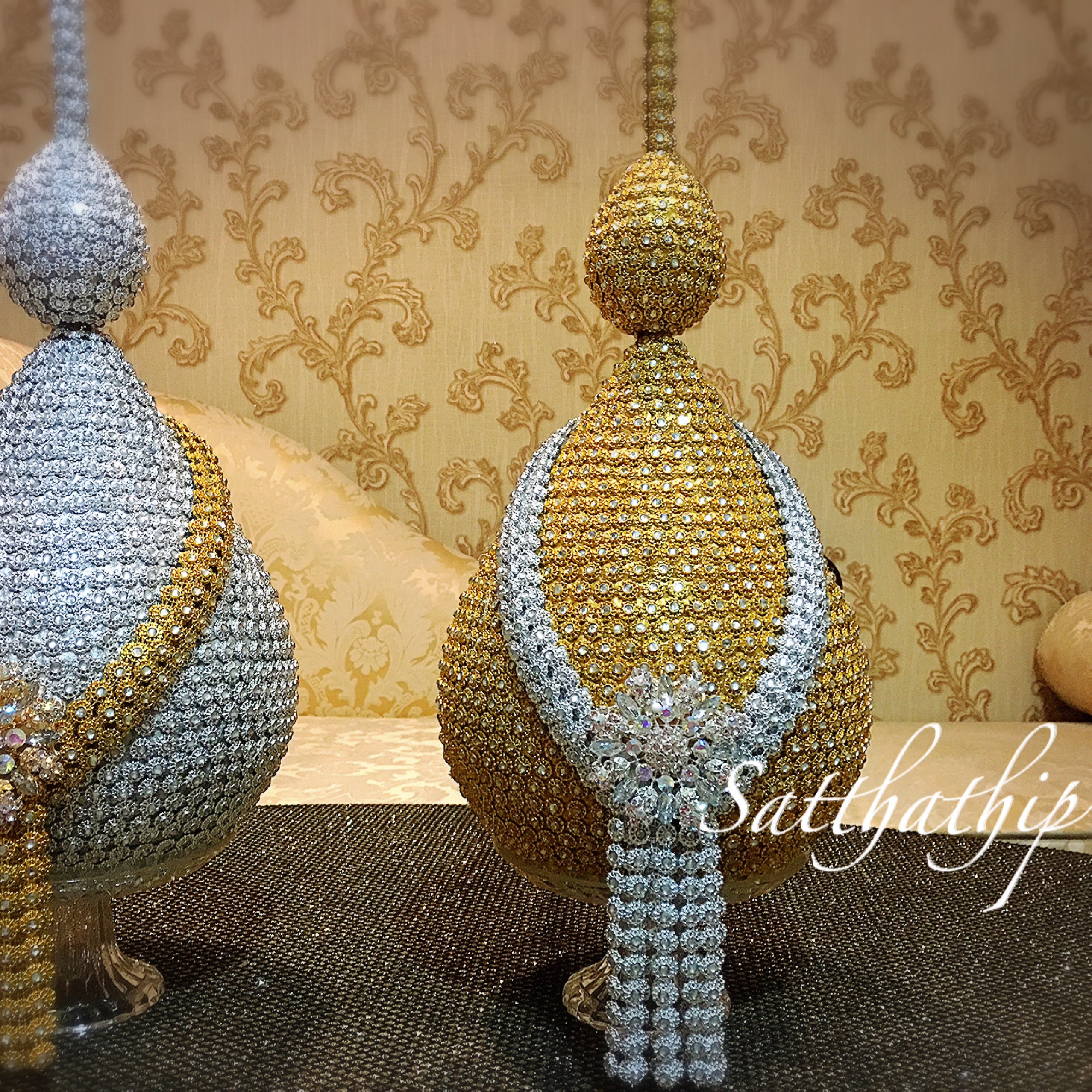 พานพุ่ม - พานพุ่มสักการะ - พานพุ่มเงินทอง - พานพุ่มนพเก้า - Phan bush