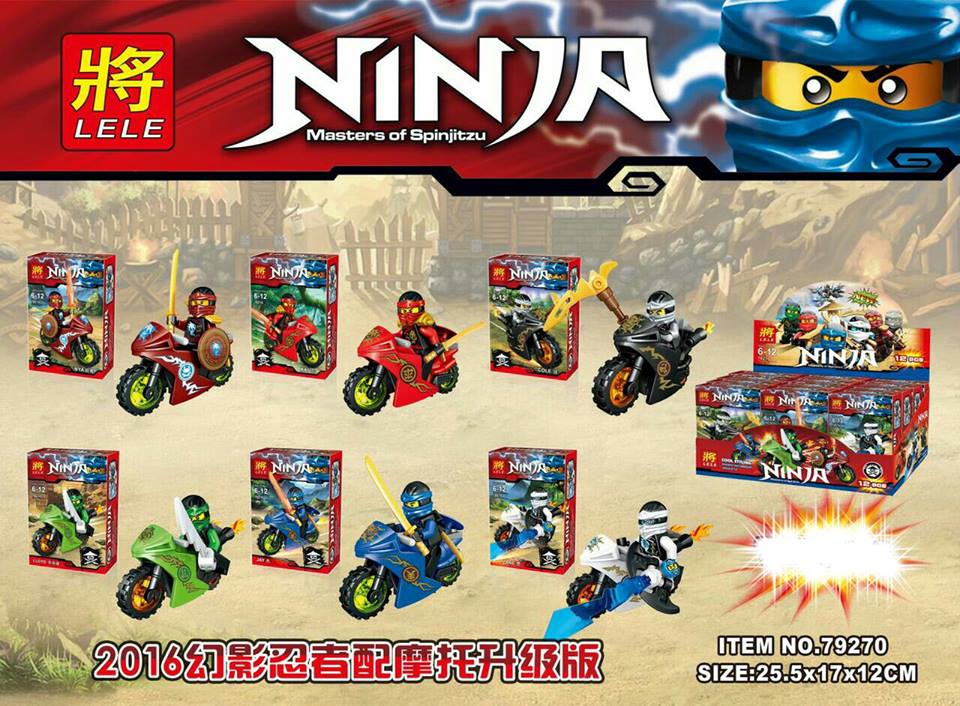 เลโก้จีน LELE 79270 ชุด Ninja Go+มอเตอร์ไซต์