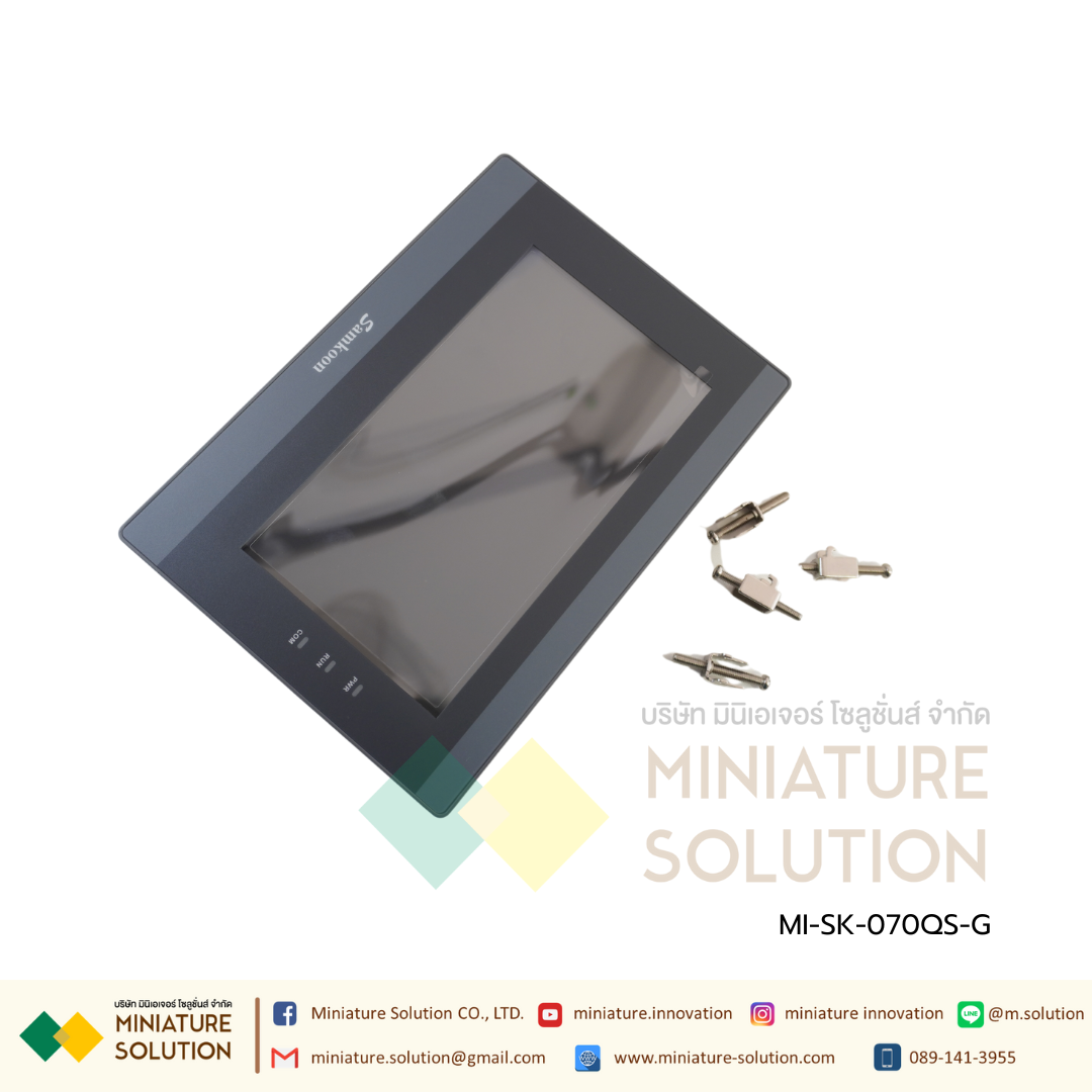 SAMKOON SK-070QS-G HMI 7" (Ethernet) รองรับ Ethernet รองรับระบบ IOT สามารถต่อโมดูล WIFI ได้
