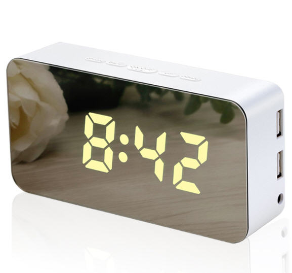 นาฬิกาLEDตั้งโต๊ะวัสดุทำจากไม้,นาฬิกาLED,นาฬิกาดิจิตอล