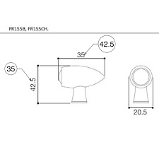 Rizoma - ไฟเลี้ยว รุ่น CLUB สำหรับ R9T