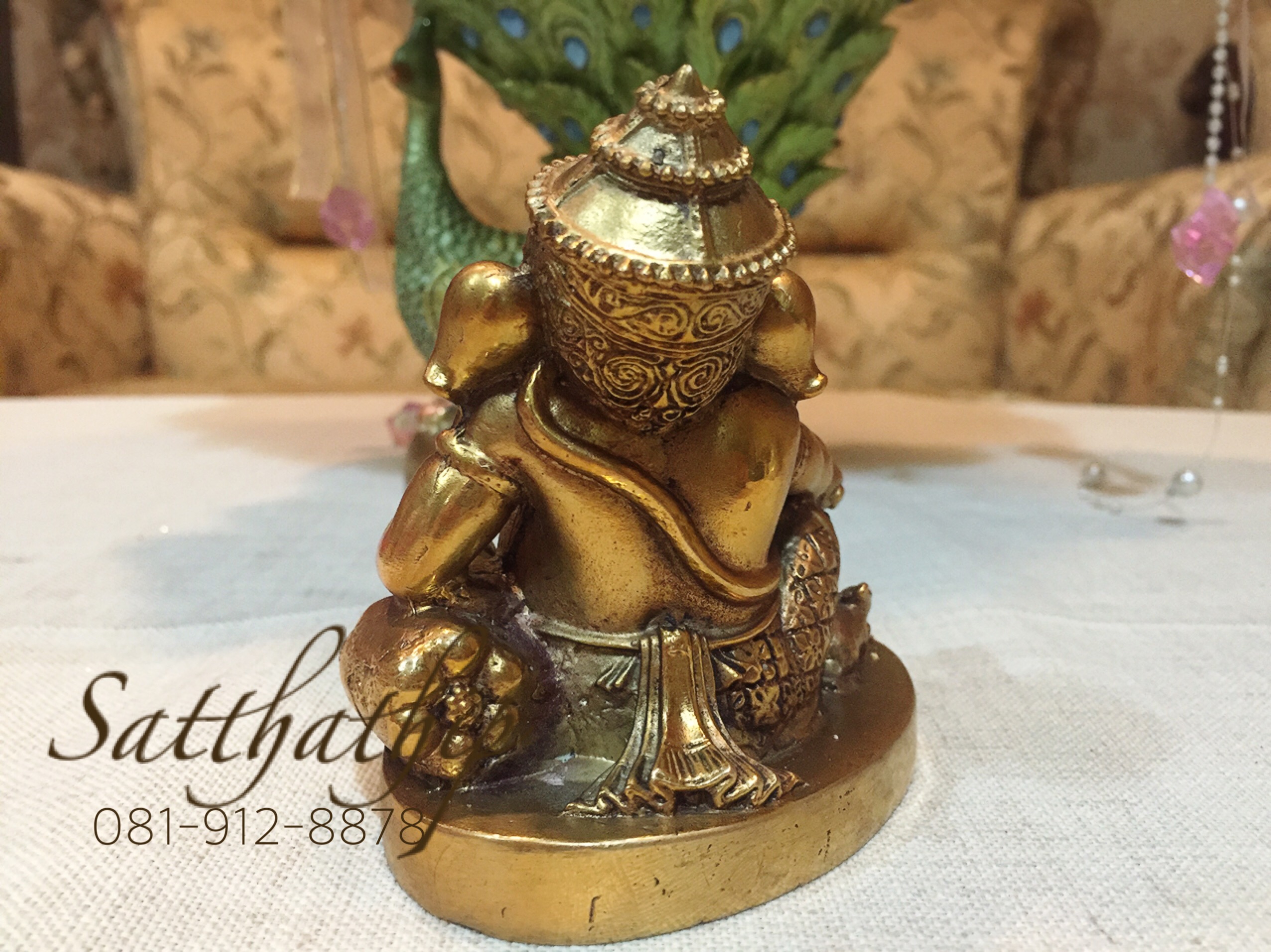 พระพิฆเนศ ปางเสวยสุข (ทองเหลือง) - Ganesha: Lord of Success