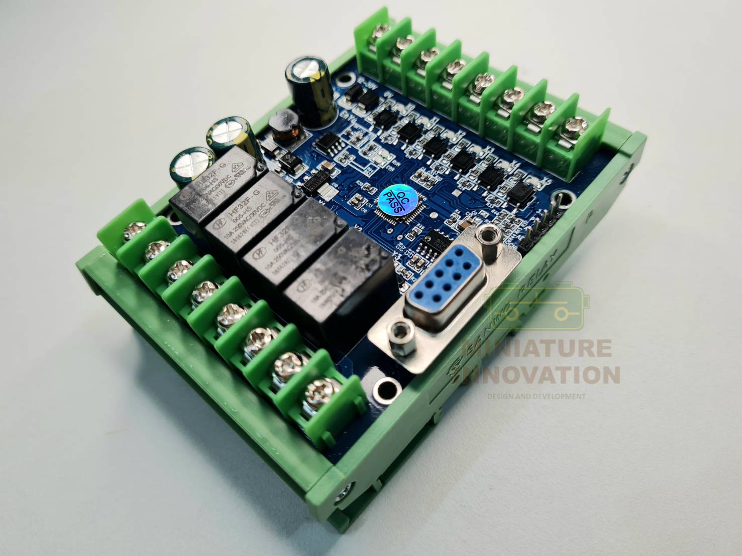 PLC FX2N - (MR-MT) บอร์ดควบคุมการตั้งโปรแกรมใช้ในงานอุตสาหกรรม พร้อมฐานยึด