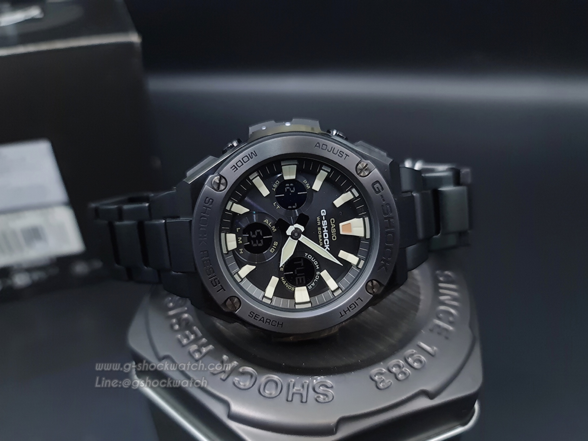 CASIO G-SHOCK นาฬิกาข้อมือ นาฬิกากันน้ำ นาฬิกาของแท้ ประกันศูนย์ CMG 1 ปี รุ่น GST-S130BD-1A