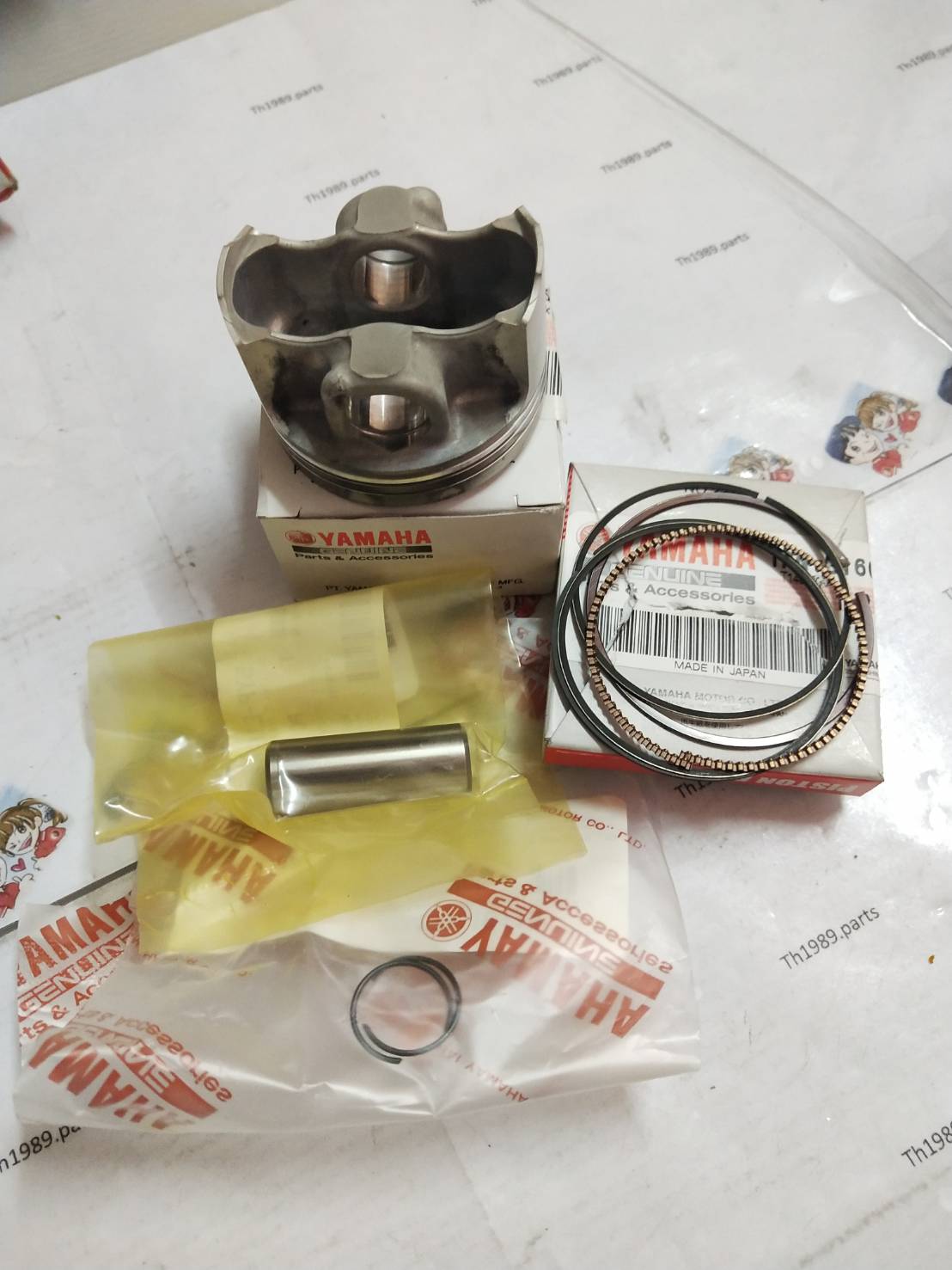 ชุดลูกสูบมาตรฐาน สำหรับรุ่น MIO 125I อะไหล่แท้ YAMAHA 1PN-E1630-00