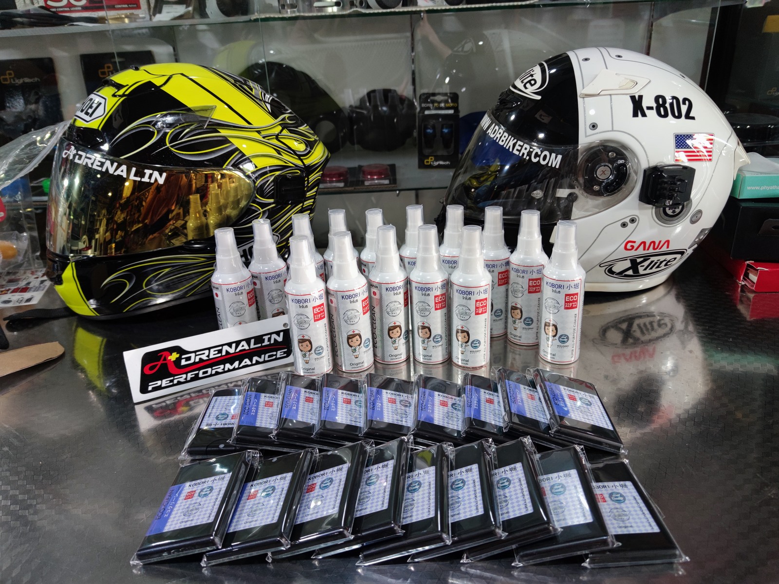 น้ำยาทำความสะอาดหมวกกันน๊อค โกโบริ น้ำยาเอนกประสงค์ ไม่ทำร้ายหมวก kobori