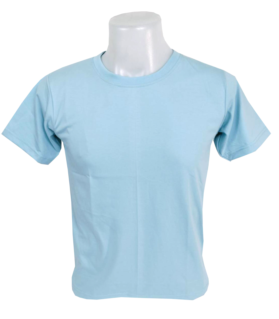 เสื้อยืดคอกลม สีฟ้าอ่อน