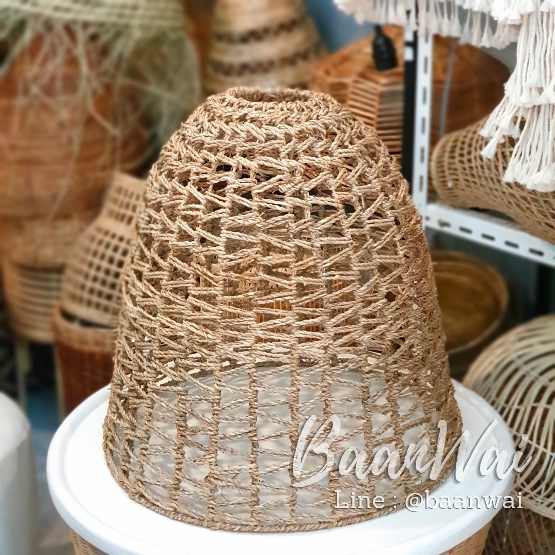 โคมไฟเชือก 2 เส้น โครงเหล็ก 47 cm * สูง 50 cm