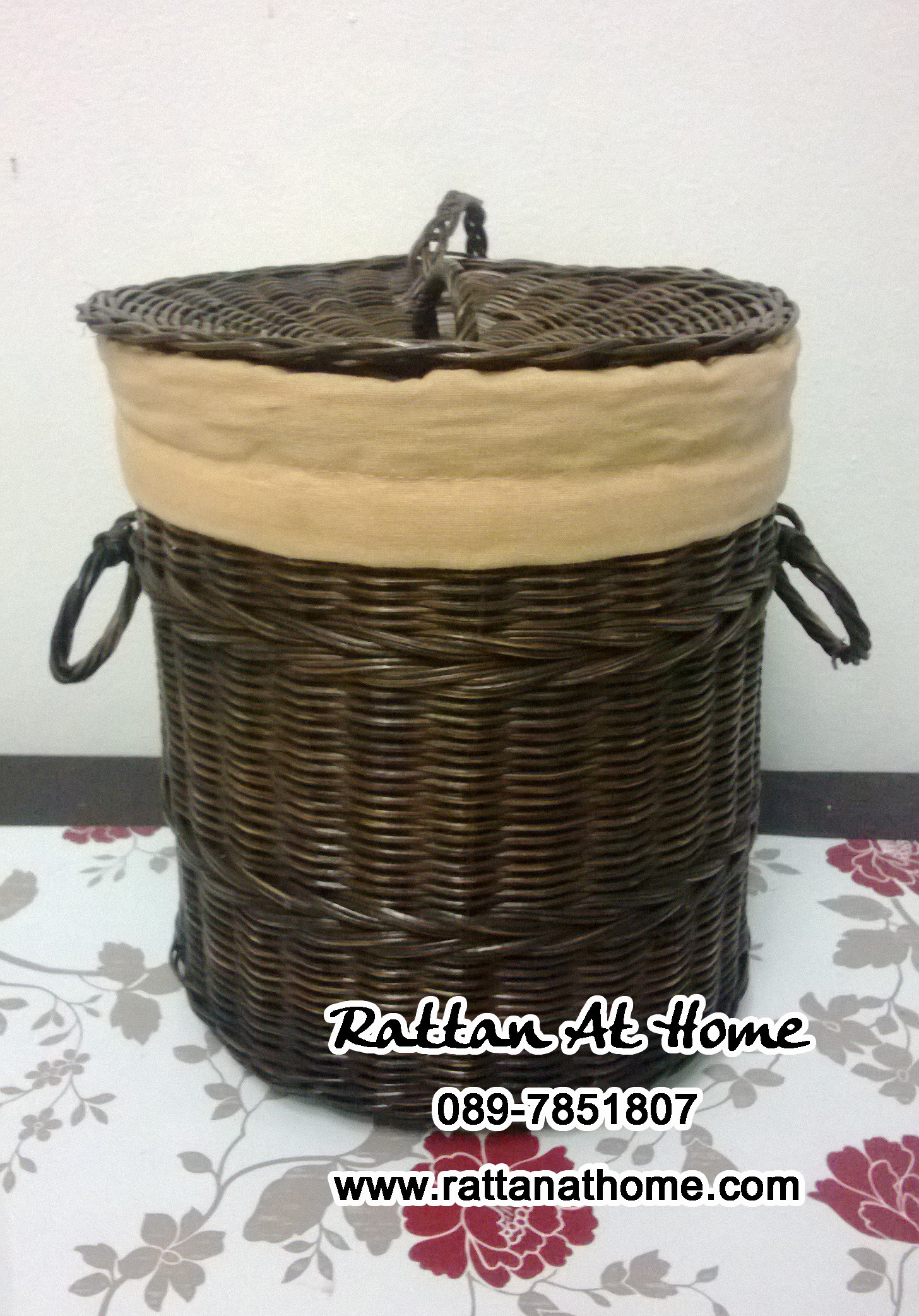 ตัวอย่างตะกร้าผ้า หวายแท้ ถังหวายใส่ผ้า ตะกร้าผ้าซัก