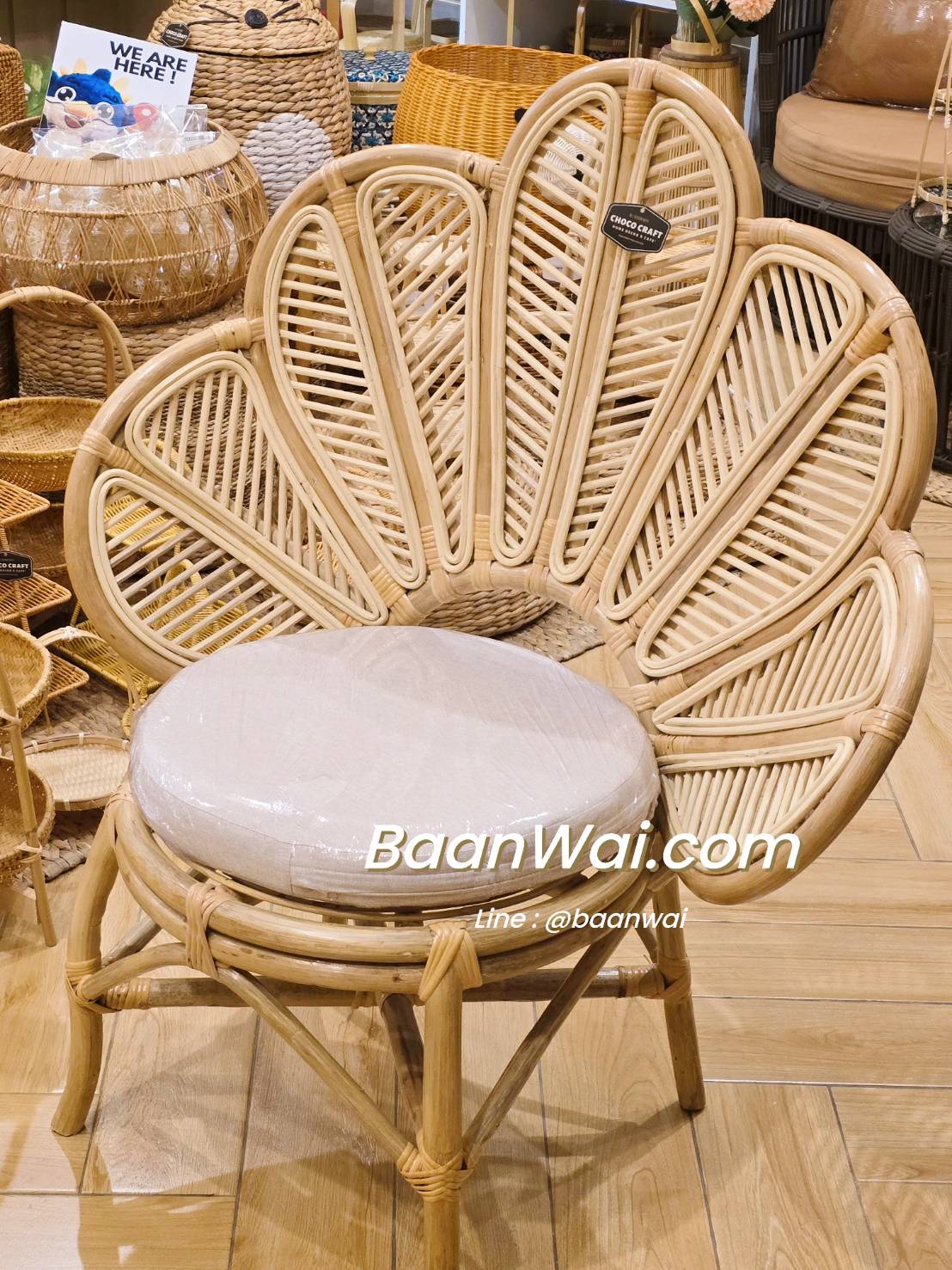 เก้าอี้หวาย เก้าอี้ใบไม้ เก้าอี้วินเทจ เก้าอี้ เก้าอี้นางงาม