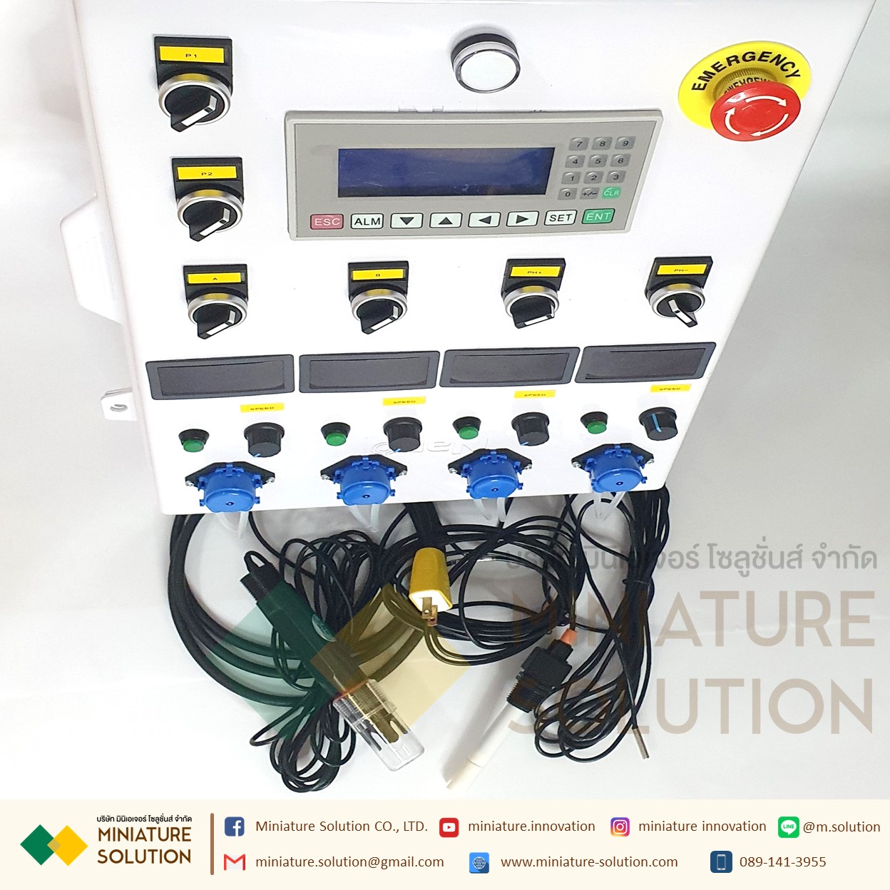 ตู้ระบบควบคุมปุ๋ย ปรับค่าสารอาหาร EC ปรับค่าเป็นกรดด่าง PH อัตโนมัติโดยใช้เซนเซอร์ในการตัดสินใจ สำหรับกัญชา ผักไฮโดรโปนิกส์ อัตโนมัติเกรดอุตสาหกรรม Auto Feed Hydropo ปั๊ม Feed 4 ตัว