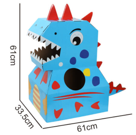 โมเดลไดโนเสาร์กระดาษ,ของเล่นลังกระดาษ,ของเล่นเด็กDIY