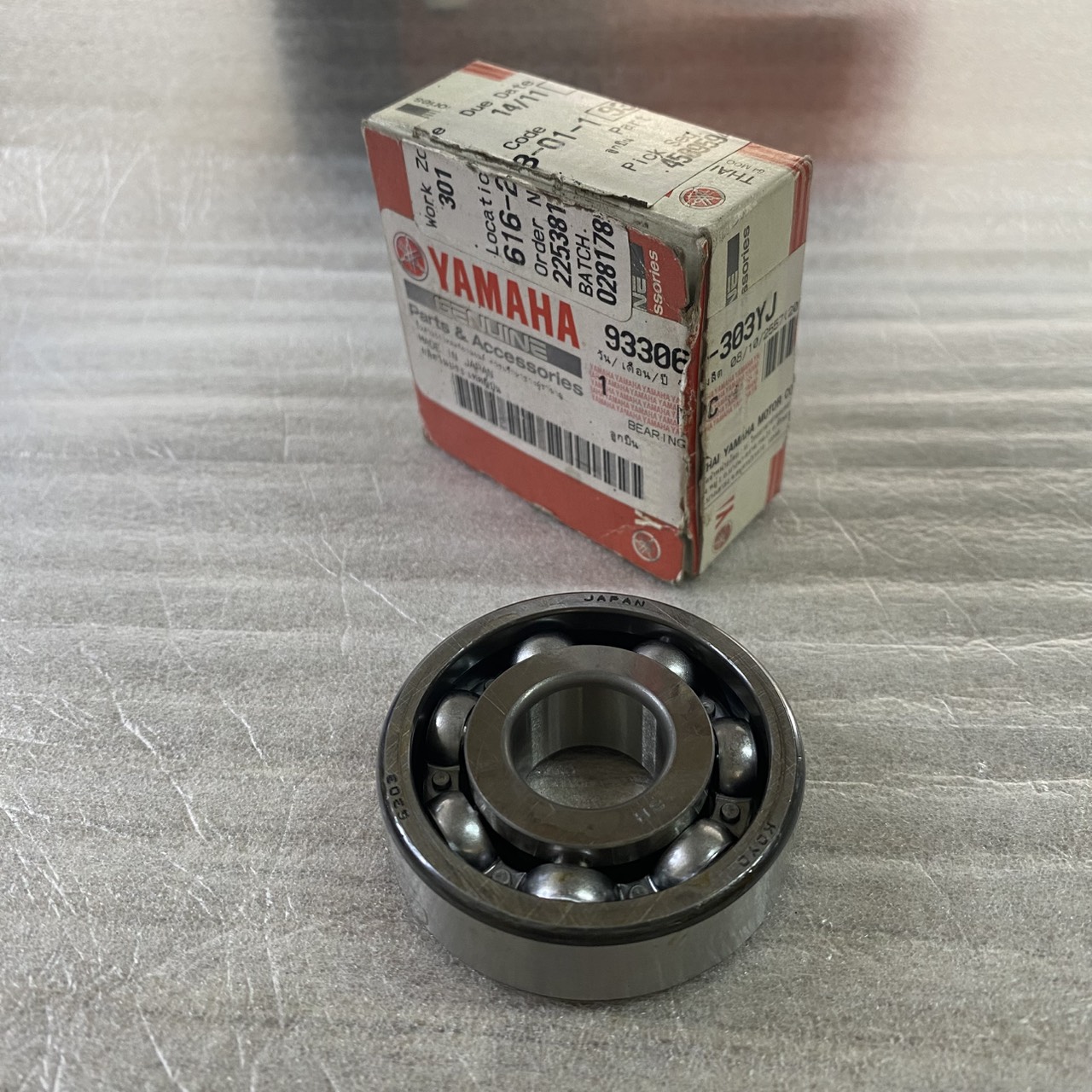 93306-303YJ ลูกปืน TRICITY AL125F MIO125I อะไหล่แท้ YAMAHA ราคาต่อ1ชิ้น