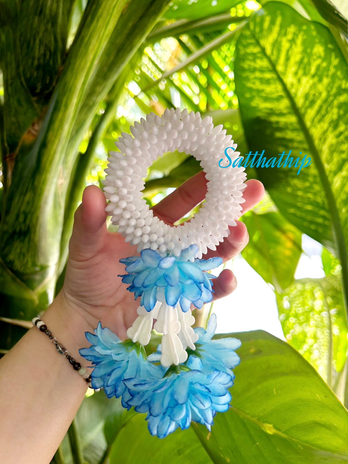 พวงมาลัยดอกพุด - พวงมาลัยดอกพุดประดิษฐ์ - พวงมาลัยประดิษฐ์