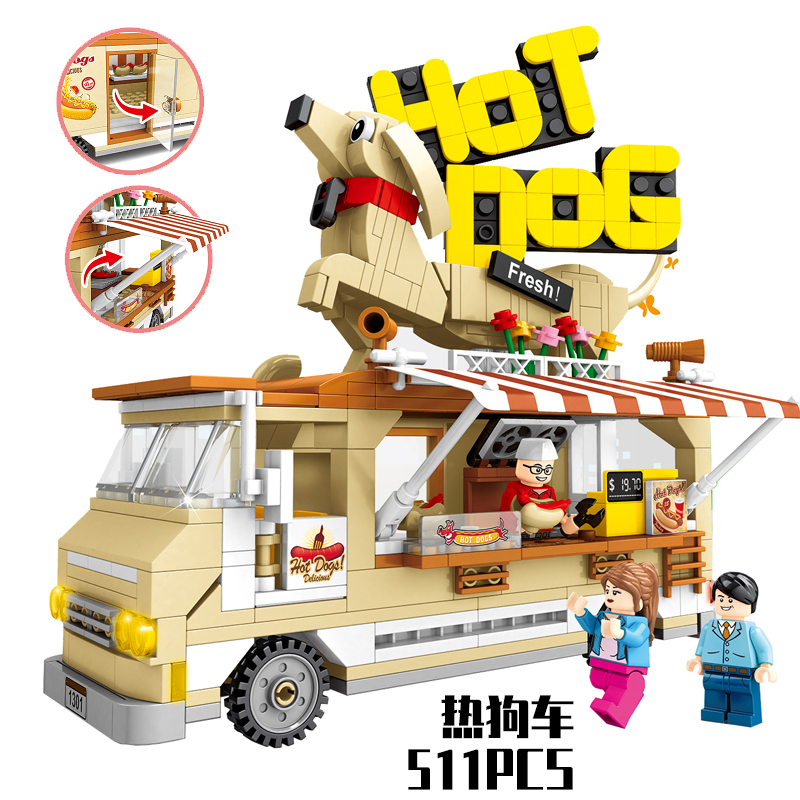 เลโก้จีน SemboBlock 601301 ชุด รถ Hot Dog