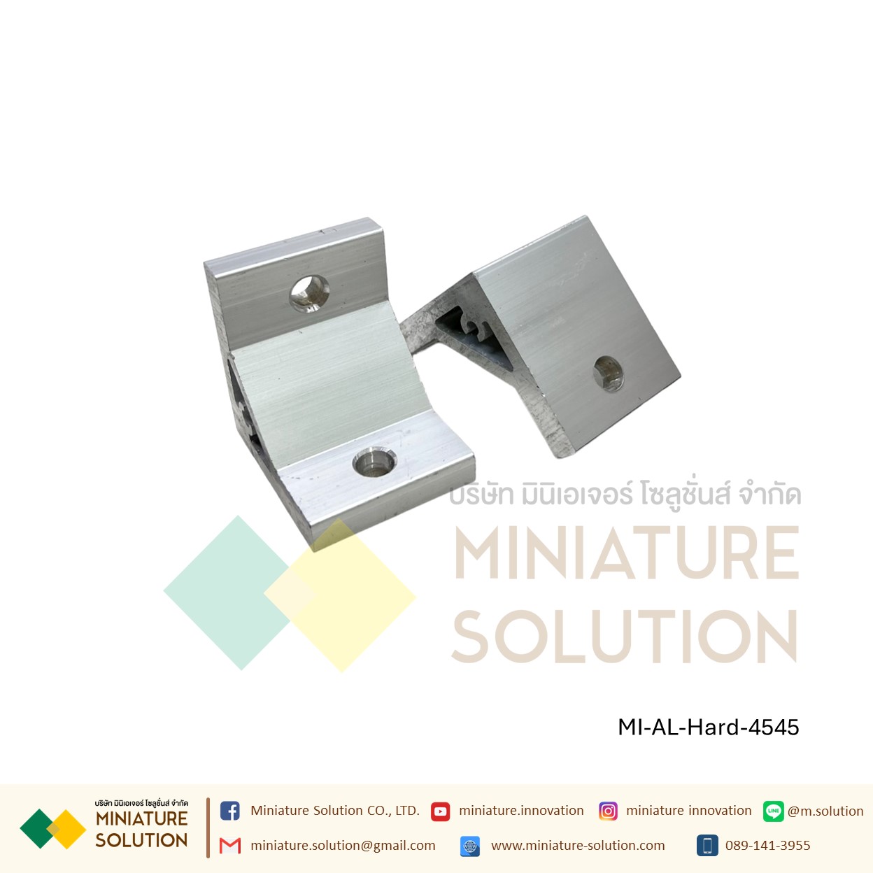 Hard Bracket 20/30/40/45/60/80/90/100 Series ตัวยึดฉากแบบหนา อลูมิเนียมโปรไฟล์ซีรี่ Aluminum profile (ขนาด 2020/3030/4040/4545/6060/8080/9090/100100-90)