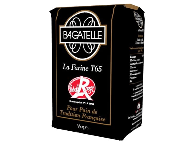 Bagatelle T65 LABEL ROUGE FLOUR 1KG แป้งฝรั่งเศสสำหรับขนมปังเปลือกแข็ง (01-7332)