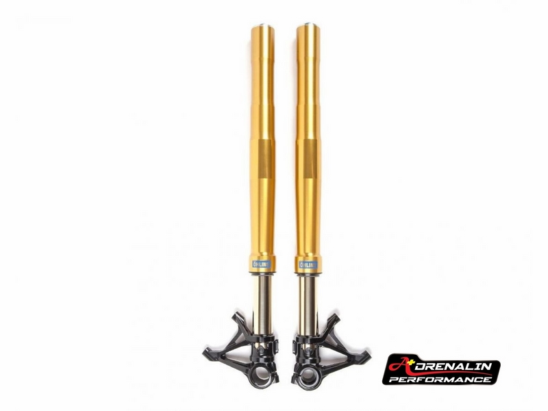 โช้คหน้า Ohlins พร้อมขาจับ Motocorse สำหรับ Panigale 899 1199