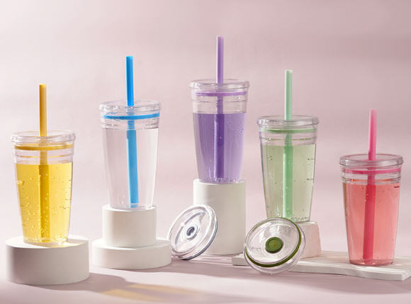 แก้วพลาสติกพร้อมหลอด,แก้วพลาสติกใส่ชานม,แก้วพลาสติกใส,450ml