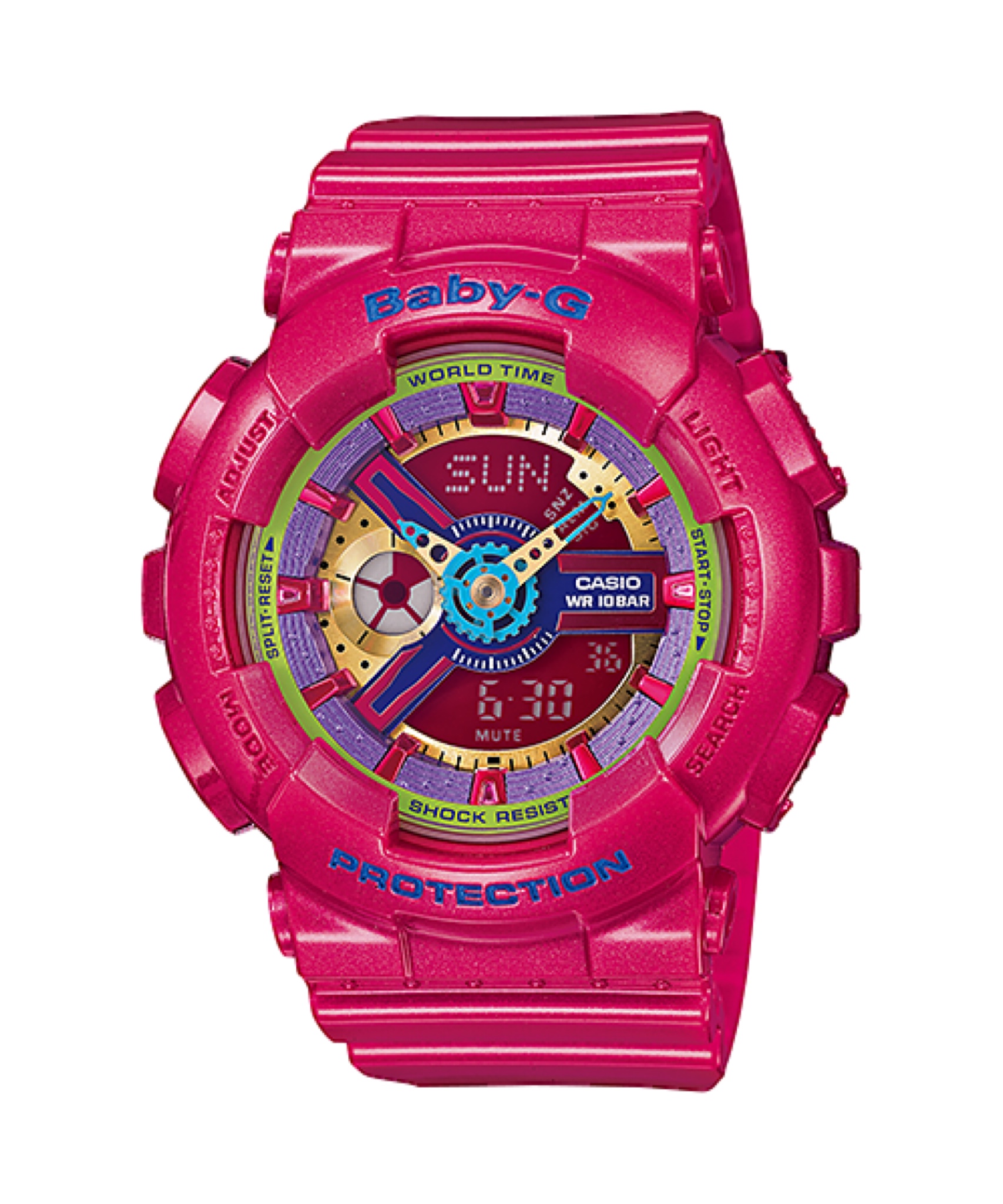 CASIO BABY-G นาฬิกาข้อมือ นาฬิกากันน้ำ นาฬิกาของแท้ ประกันศูนย์ CMG 1 ปี รุ่น BA-112-4A