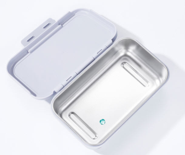 กล่องใส่อาหาร,กล่องข้าวสแตนเลส+PP,900ml