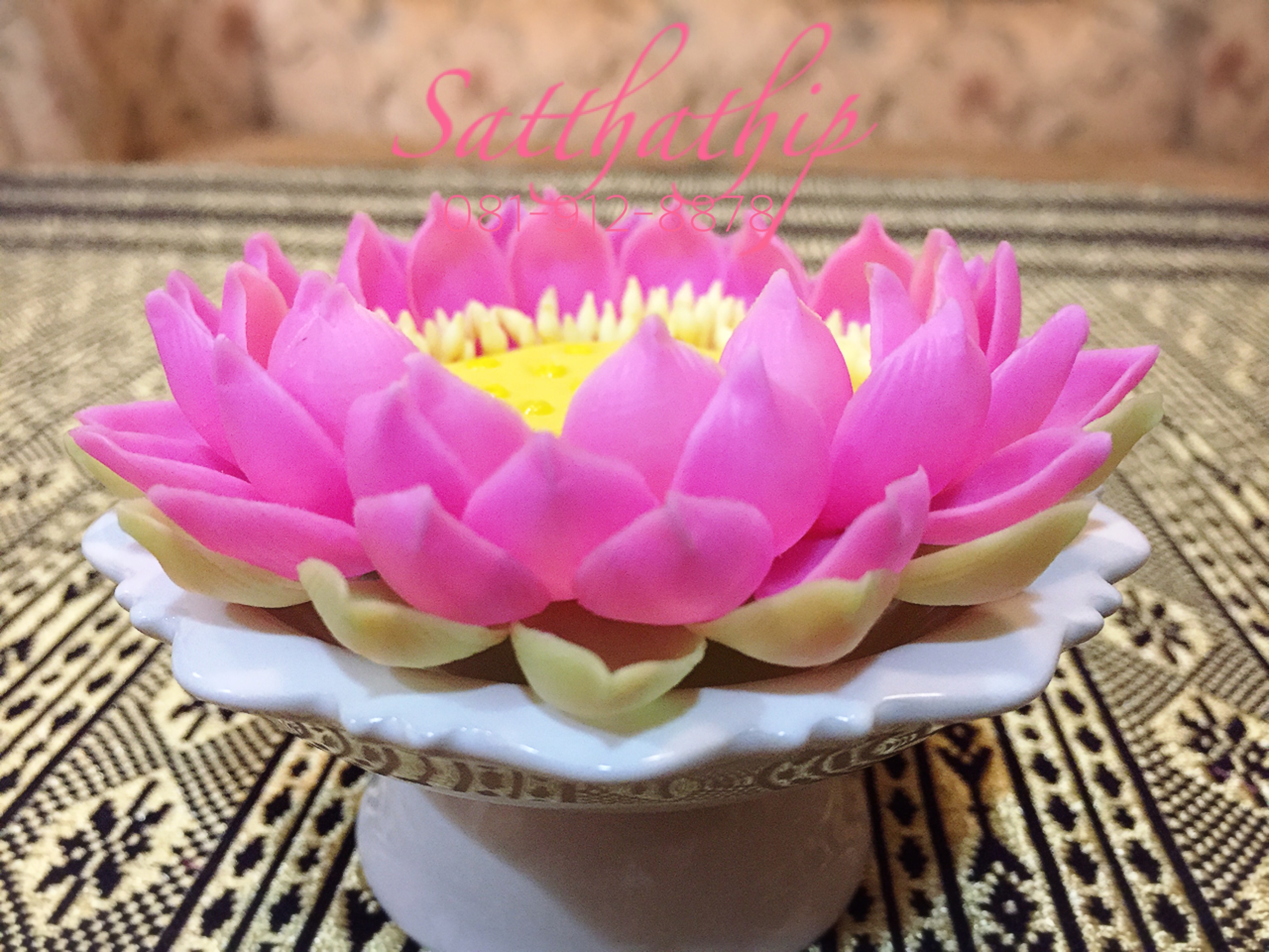 ถาดบัว ประดิษฐ์จากดิน - ฐานบัว ประดิษฐ์จากดิน - พานบัว ประดิษฐ์จากดิน - ถาดบัวดินปั้น - ฐานบัวดินปั้น - พานบัวดินปั้น -Tray