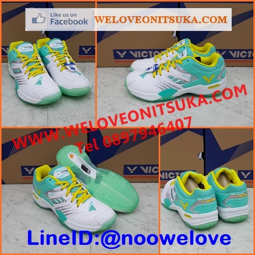 Victor A730F สีขาวตัดมิ้น รองเท้าแบดมินตัน สำหรับสาวๆ ซัพพอร์ทอย่างดี สวย หรูหรา น่าใช้ ใส่สบายเท้า A730FAR