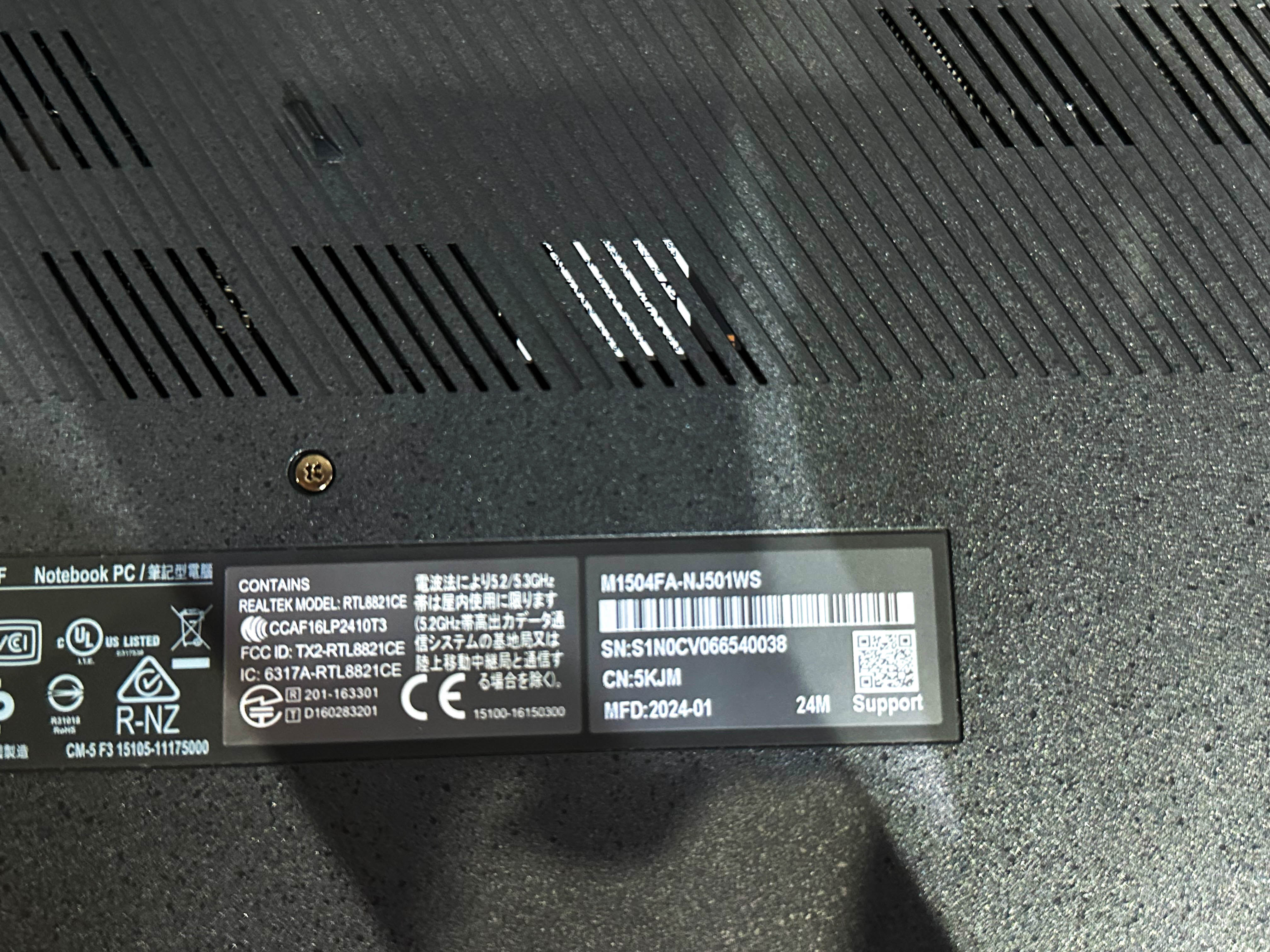 ASUS VIVOBOOK GO 15 M1504FA-NJ501WS (MIXED BLACK)