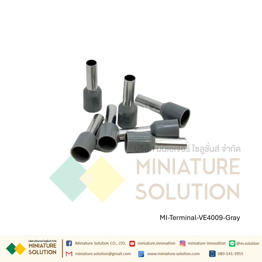 [ 100ชิ้น/แพ็ค ] VE TE หัวต่อหางปลาแบบเสียบ หางปลาคอร์ดเอ็น Cord-N Terminal Crimping หางปลาเข็ม หางปลาย้ำสายไฟ คอร์ดเอ็นเดี่ยว VE TE ขั้วต่อสายคอนโทรลสายไฟ หางปลาไม้ขีด