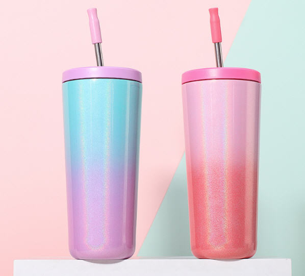 แก้วสแตนเลส,แก้วสแตนเลสพร้อมหลอด,304,สกรีนโลโก้