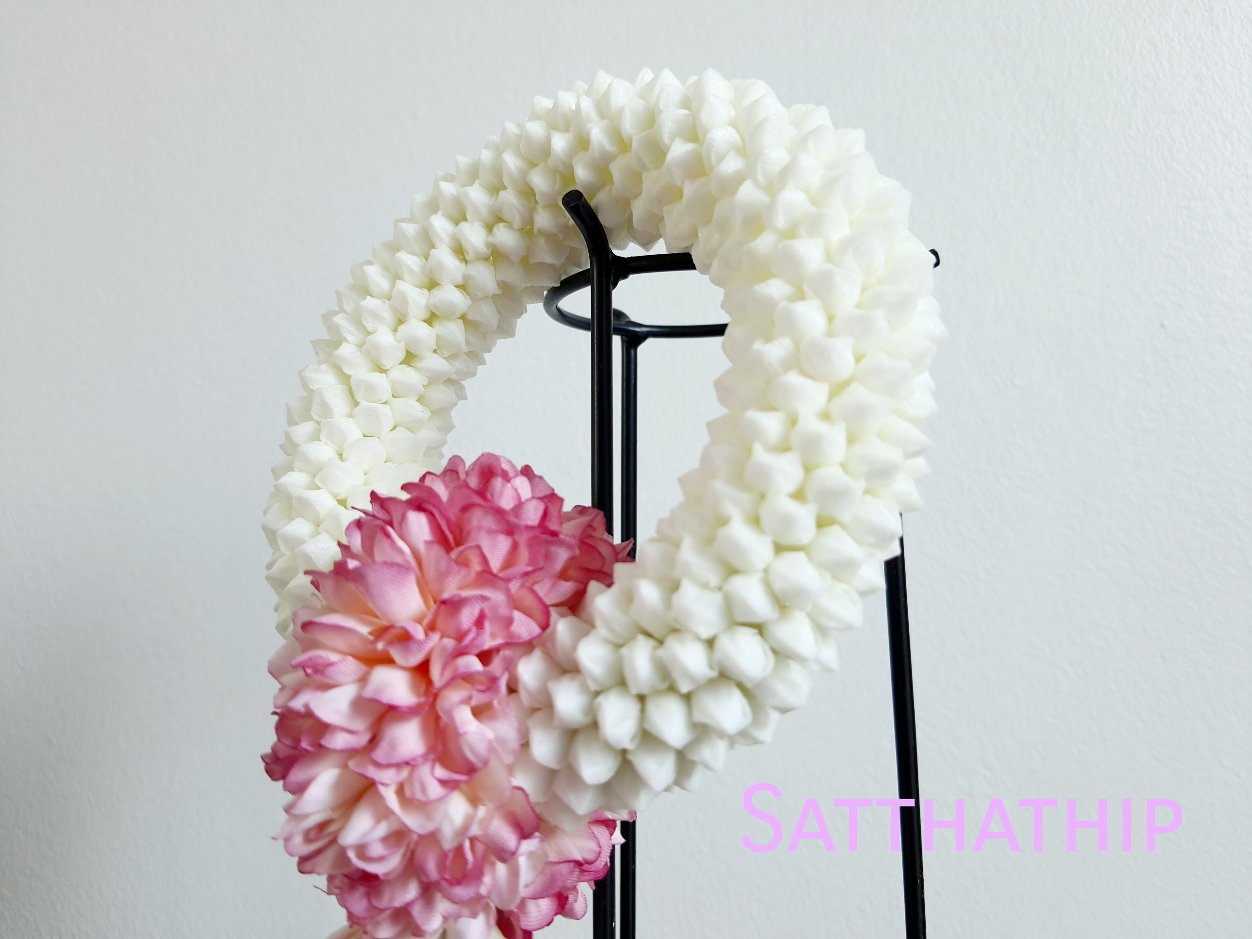 พวงมาลัยดอกพุดประดิษฐ์ - พวงมาลัยประดิษฐ์ - Artificial Garland