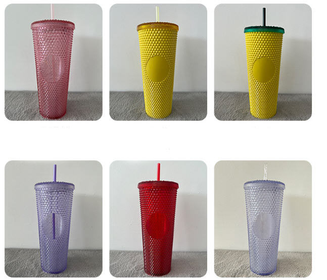 แก้วพลาสติกพร้อมหลอด,แก้วหนาม