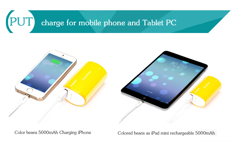 PISEN แบตสำรองแท้ 5,000 mAh พาวเวอร์แบงค์ USB 5V-2A Funny Power Ⅱ รุ่น TS-D127 ไฟฉาย LED ส่องสว่างยามค่ำคืนในตัว เก็บประจุเต็มที่ได้ยาวนาน รูปทรงกระบอก ขนาดกระทัดรัดจับถนัดกระชับมือ – สีเหลือง