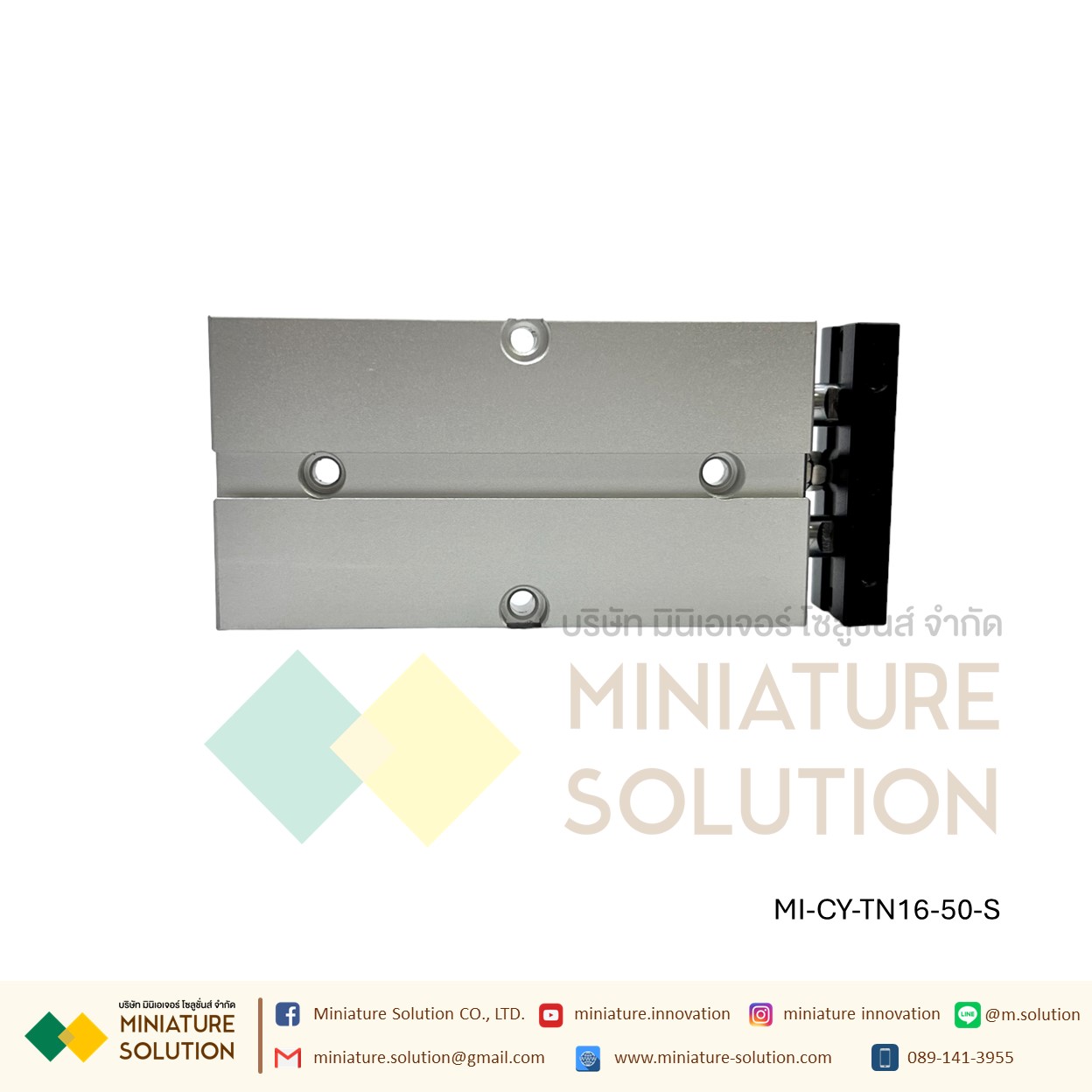 TN16 Series กระบอกสูบลมนิวเมติก 16 มม. กระบอกสูบเพลาคู่ pneumatic double rod double shaft cylinder M5X0.8 ก้านสูบคู่