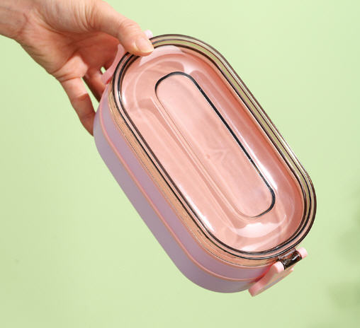 กล่องข้าว,กล่องใส่ข้าวพลาสติก,กล่องใส่ข้าวพลาสติก2ชั้น,1,000ml