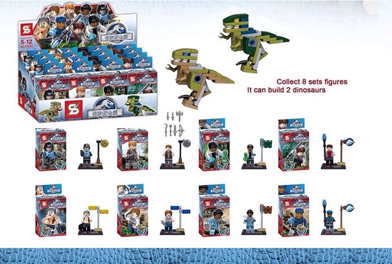 เลโก้จีน SY 280 ชุด Jurassic World + ไดโนเสาร์ 2 ตัว