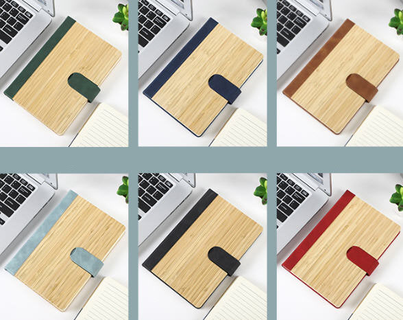 สมุดลายไม้ไผ่,สมุดโน้ต,รับทำสมุดโน้ต,สกรีนโลโก้,A5,สกรีน,สมุดโน้ตPU