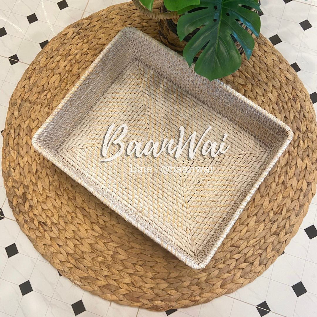 กล่องหวาย กล่องหวายสาน ลิ้นชักหวาย กล่องสานสีมุก