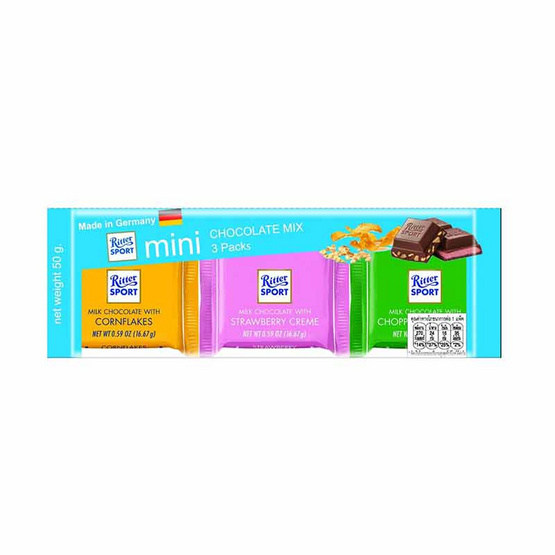 Ritter Sport Mini Chocolate Mix สีฟ้า 50 g. (05-8568)