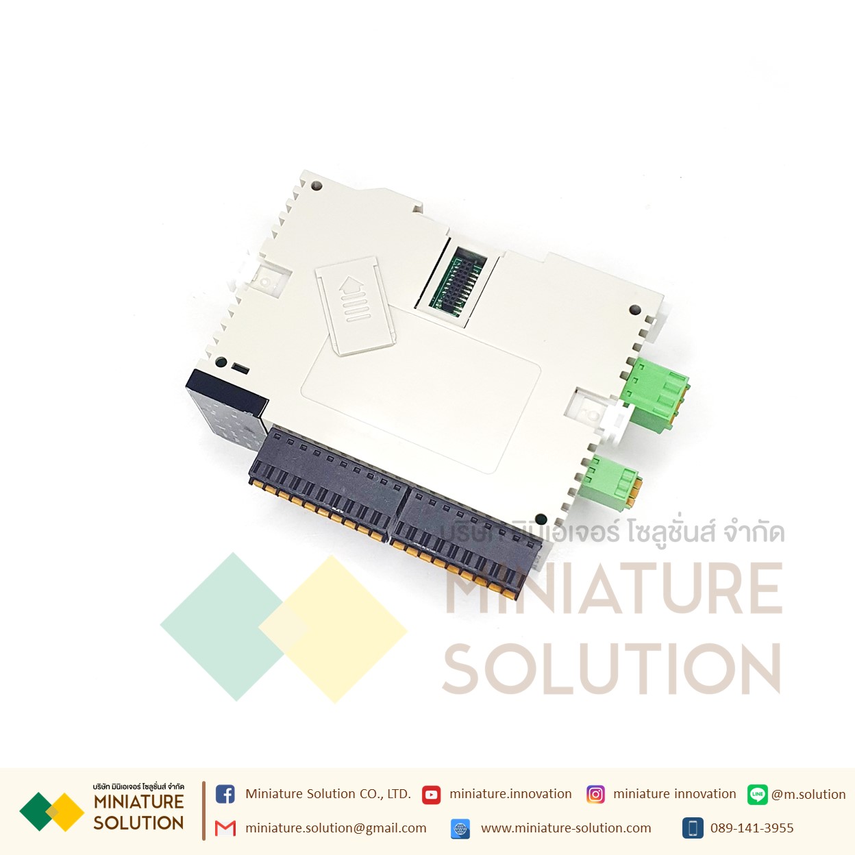 PLC Haiwell CPU AC AT Card-type PLC Modules-PLC Built in Ethernet + RS485 +4DI+ 4DQ +2AI +2AQ (AC12M0R)