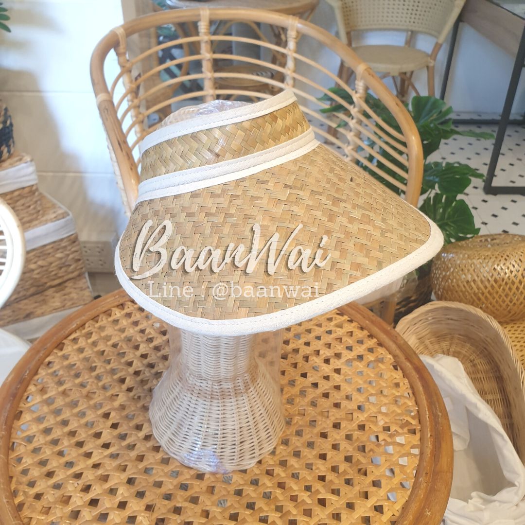 หมวกสานไปทะเล หมวกสาน หมวก หมวกกันแดด